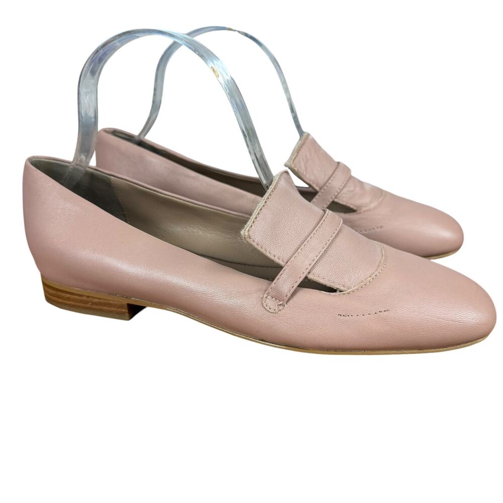 Donald Pliner Lilian Womens Pink Leather Flats Slip On Shoes Loafers Womens 7 M